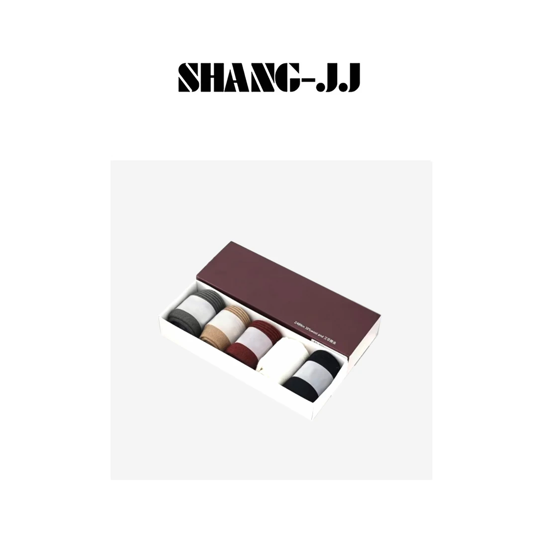 SHANG-JJ【艾草洋毛袜】秋冬艾草与洋毛结合保暖透气袜子q133064p