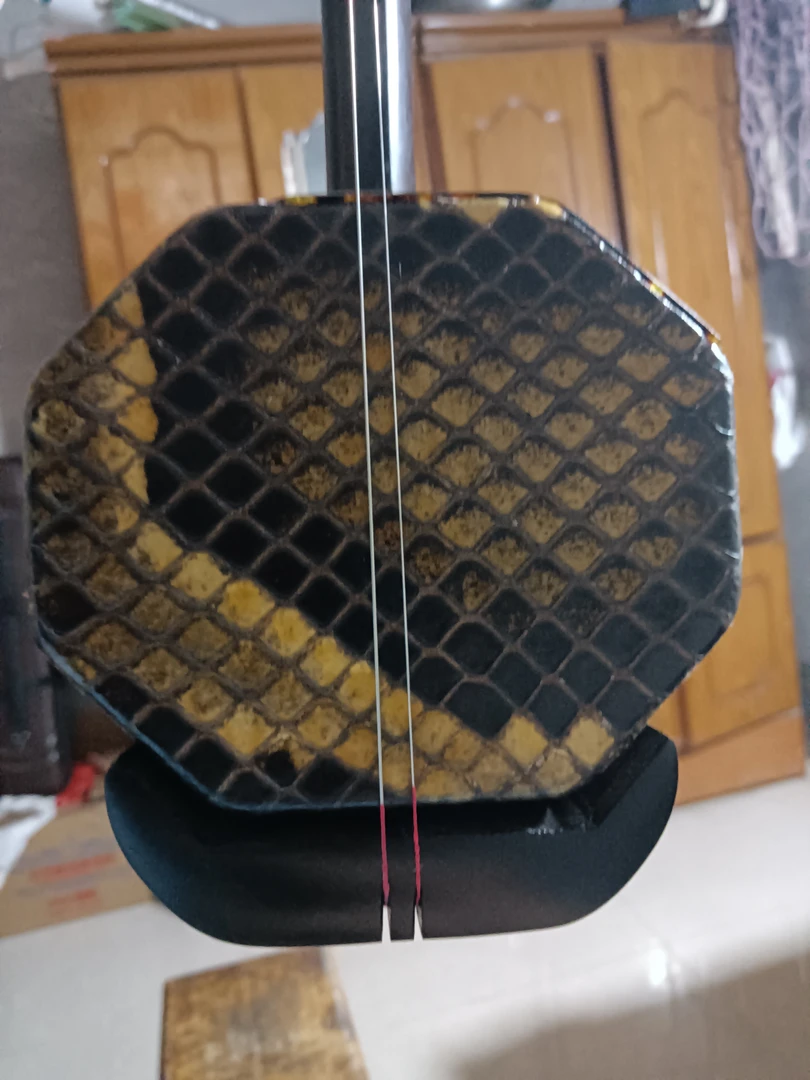 二泉胡，黑檀木料扁八角