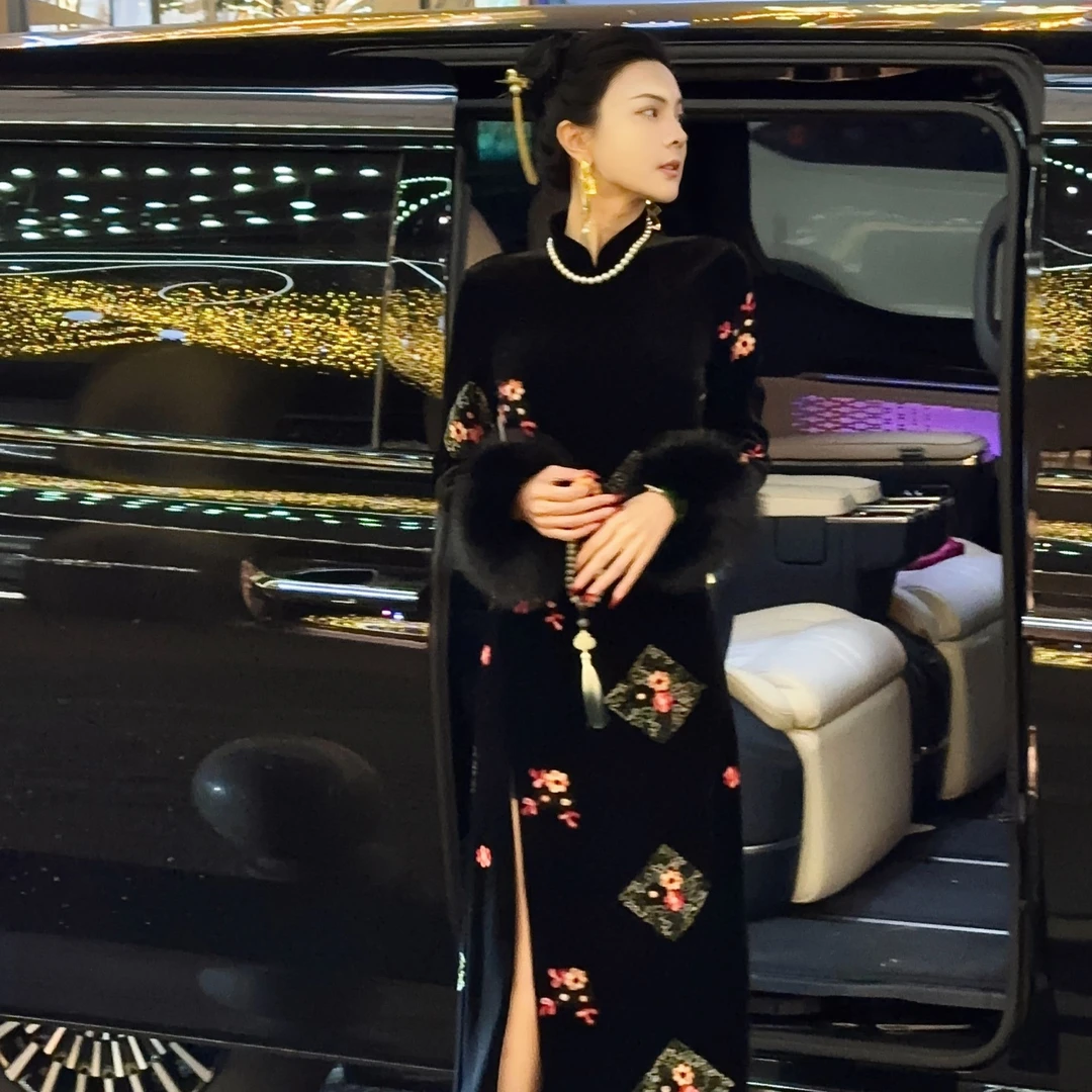 魏元高定/【金玉繁花]旗袍-0899