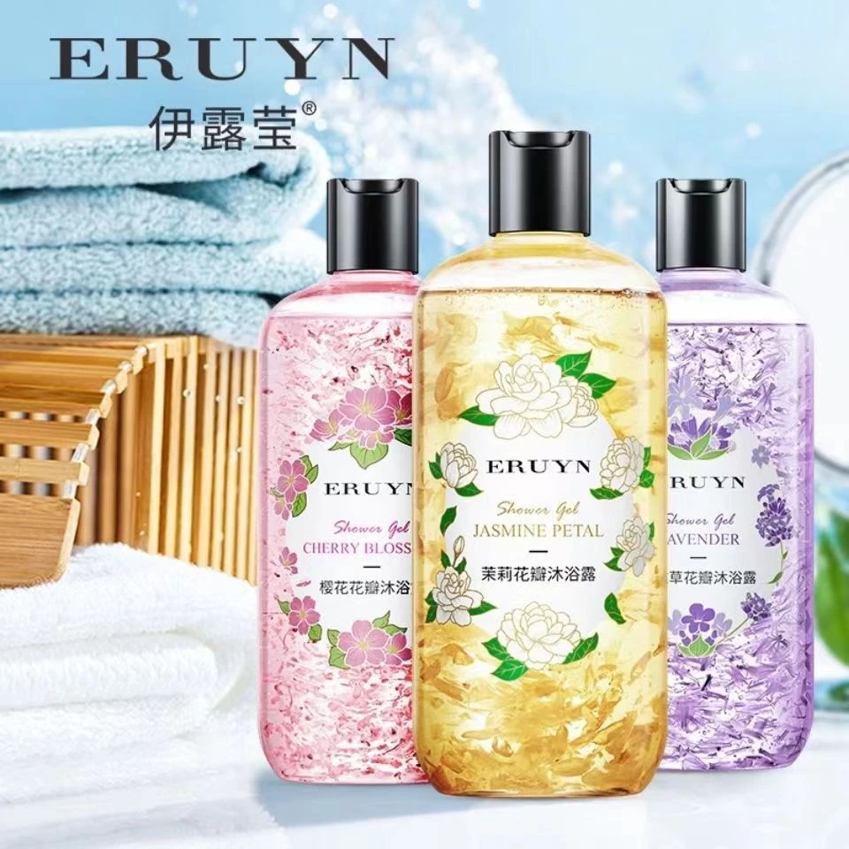樱花香氛花瓣沐浴露持久留香补水保湿滋润控油大容量通用家庭装