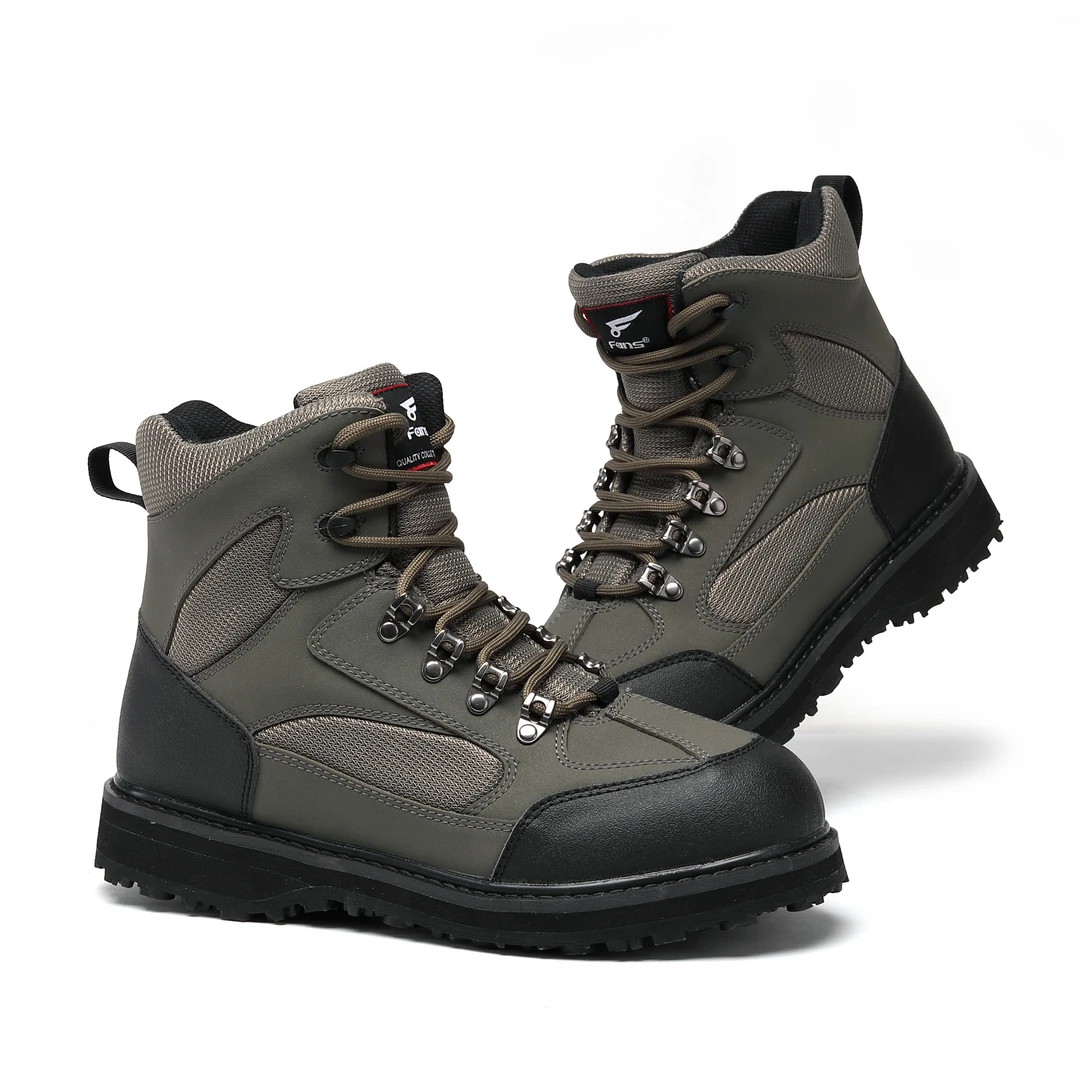 路亚鞋溪流钓男士涉水鞋橡胶底钓鱼鞋透气飞钓鞋大码时尚