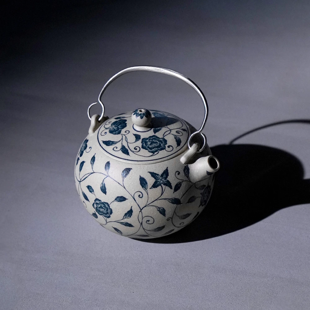 树见造物×三廖堂丨《玉珠提梁》提梁 茶壶