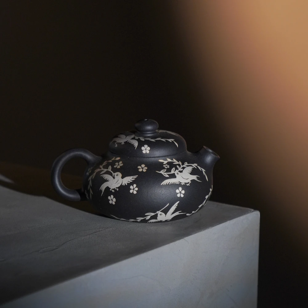 《预售》树见造物×三廖堂丨《黑文旦》紫砂 茶壶