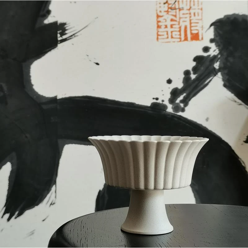 树屿集丨《高足莲瓣》 白段泥  果盘