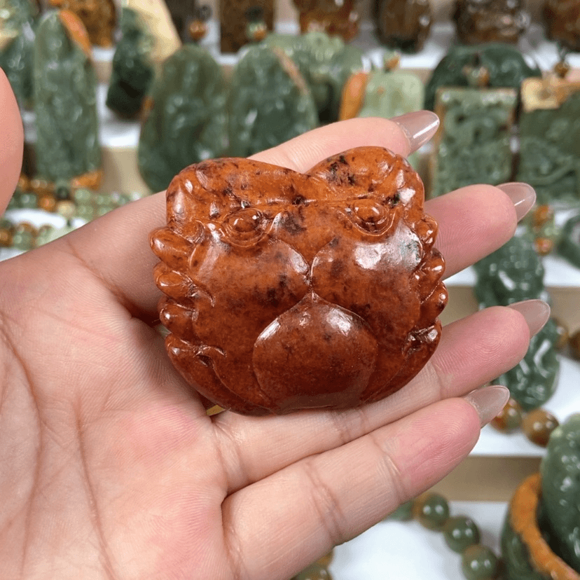 【闪购商品】岫岩河磨玉（透闪石质玉）把件未镶嵌浪*