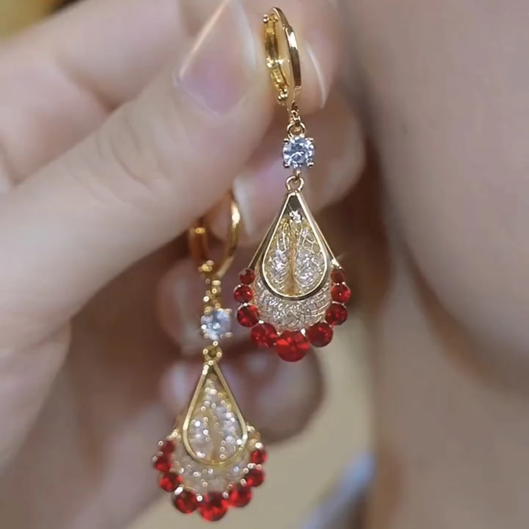 铜合金耳饰 新款轻奢【鸿运】气质大方设计师耳扣耳扣0151