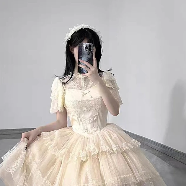 【塞纳河的日落】WP原创设计自带胸垫内搭lolita蕾丝衬衫百搭优雅