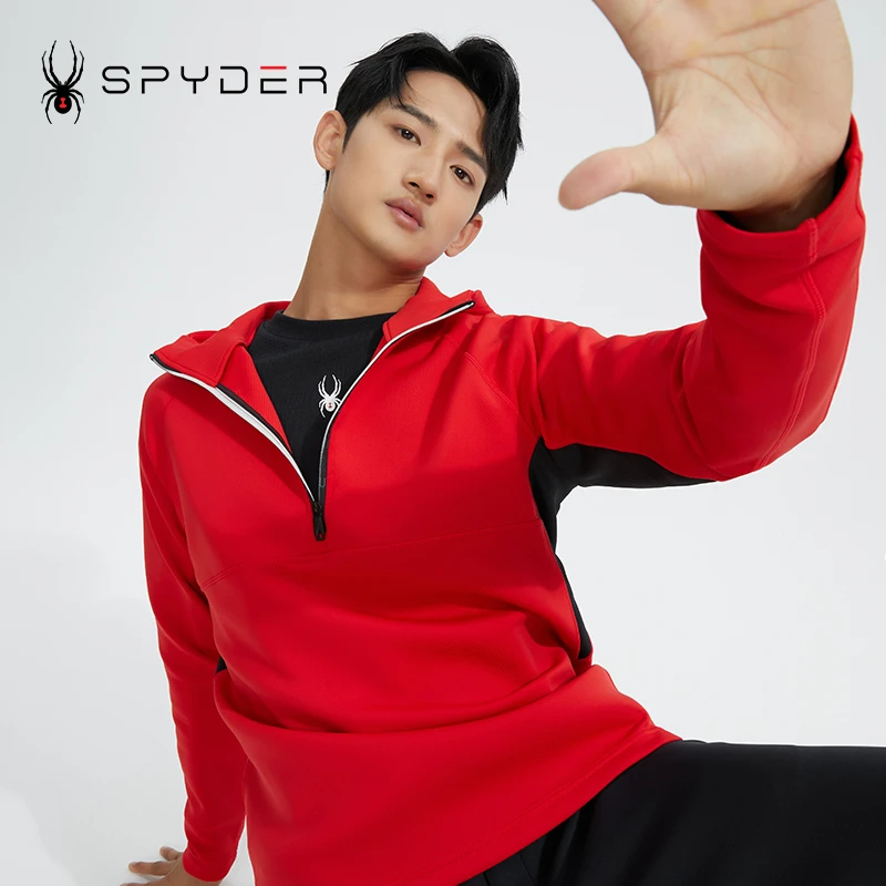 SPYDER蜘蛛雪服秋冬内搭男子TRAINING系列套头长袖T恤22CF417M