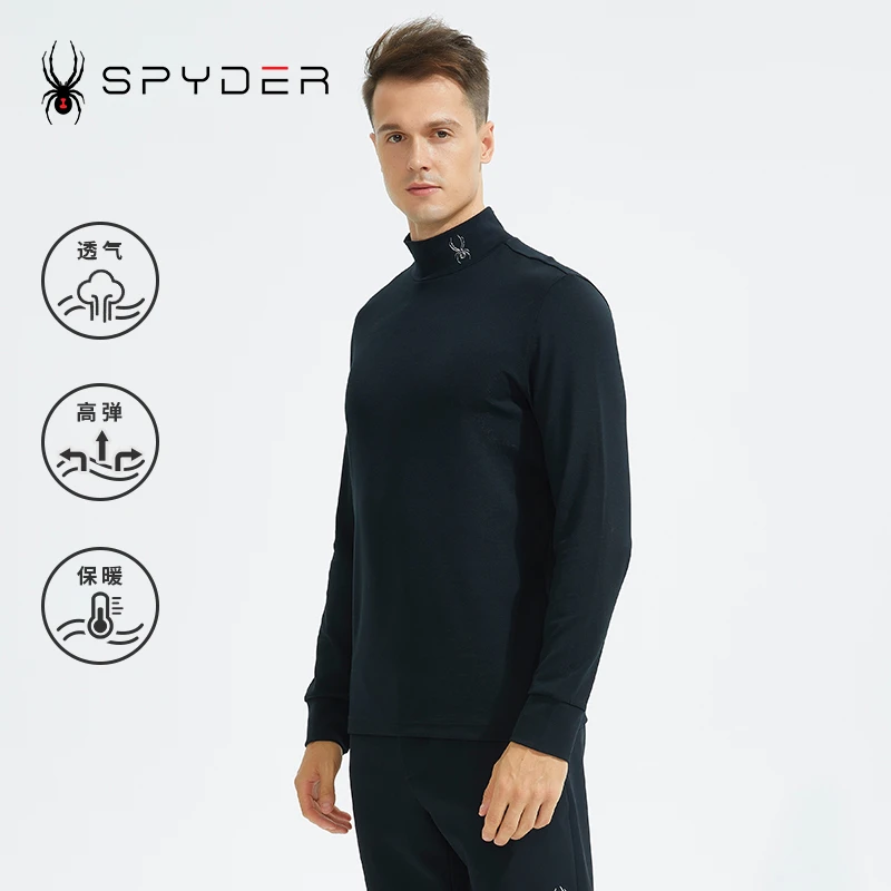 SPYDERR蜘蛛秋冬内搭男子356 STYLE舒适长袖高弹透气T恤22MR401M