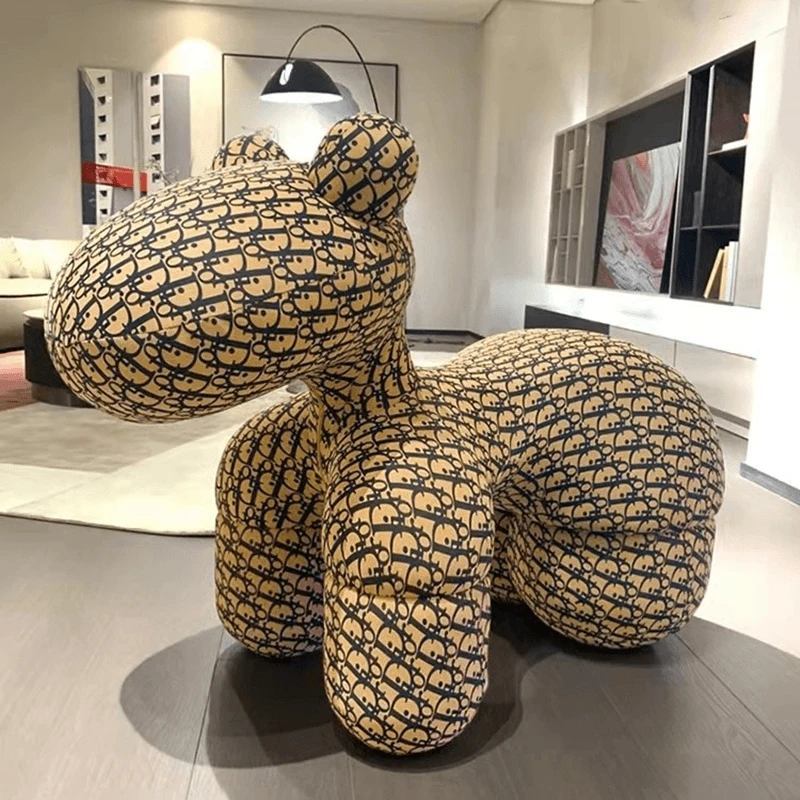 小马椅创意椅子定型棉大号客厅小狗椅动物凳子个性儿童坐凳动物椅