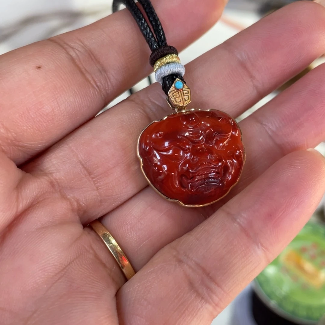 【闪购商品】南红玛瑙颈饰未镶嵌c****花