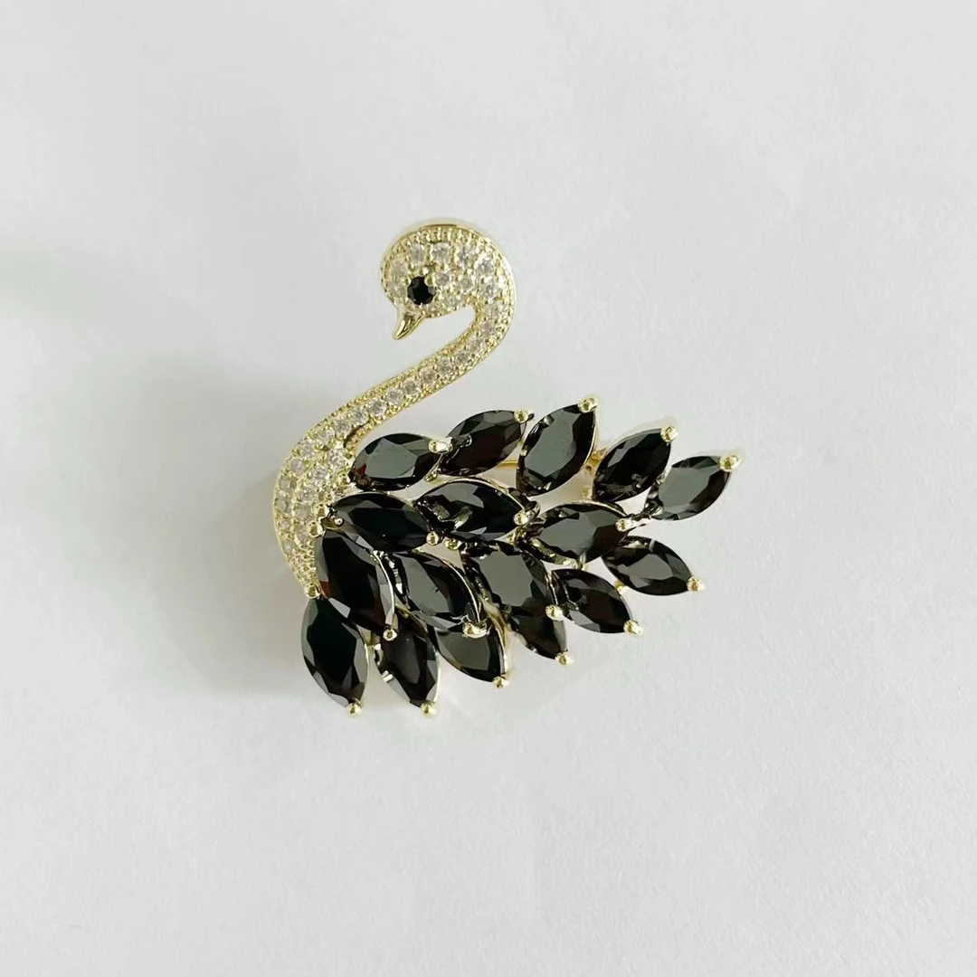 FL640黑天鹅胸针