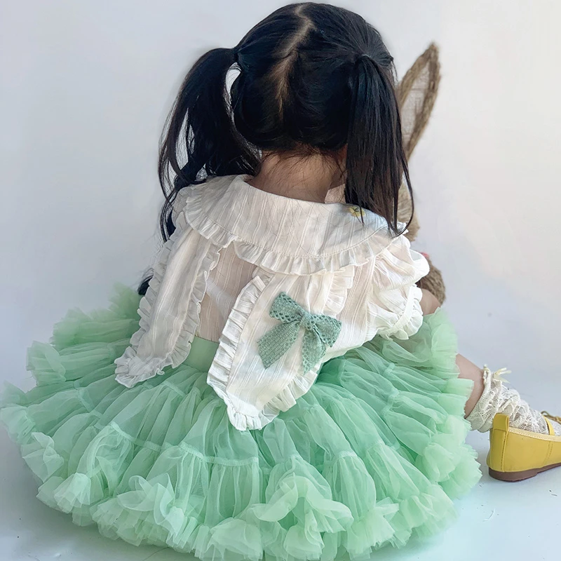 特女童衬衫儿童娃娃领兔子耳朵衬衣宝宝白衬衫小童童装上衣夏季