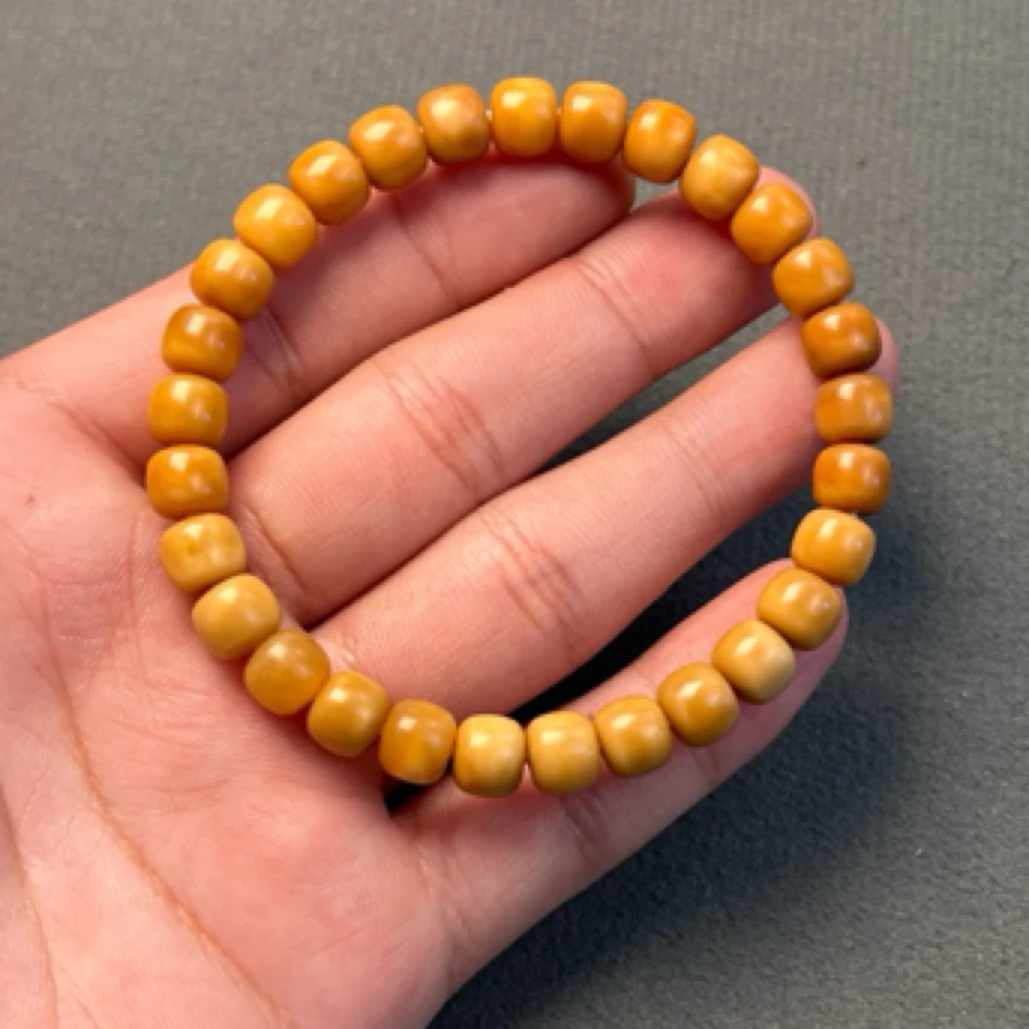 DR   A1龙脊菩提老料玉化料    8×7老型单圈（万目高抛缩尺0.3MM）