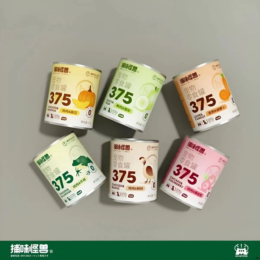 捕味怪兽宠物零食罐犬猫通用多种口味搭配营养喂食肉肉爱吃添加