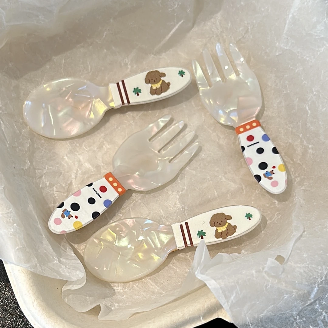 就吃一勺～可爱卡通勺子叉子发夹2024新款边夹