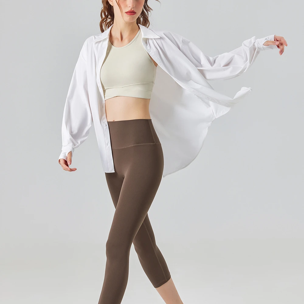 海统优居女士薄款长袖衬衫上衣外套休闲百搭夏季打底防晒服防晒衣