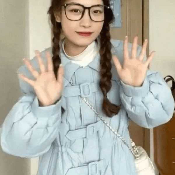 外套秋冬洋气爆款收腰羽绒服女长款过膝时尚娃娃领2023款羽绒衣