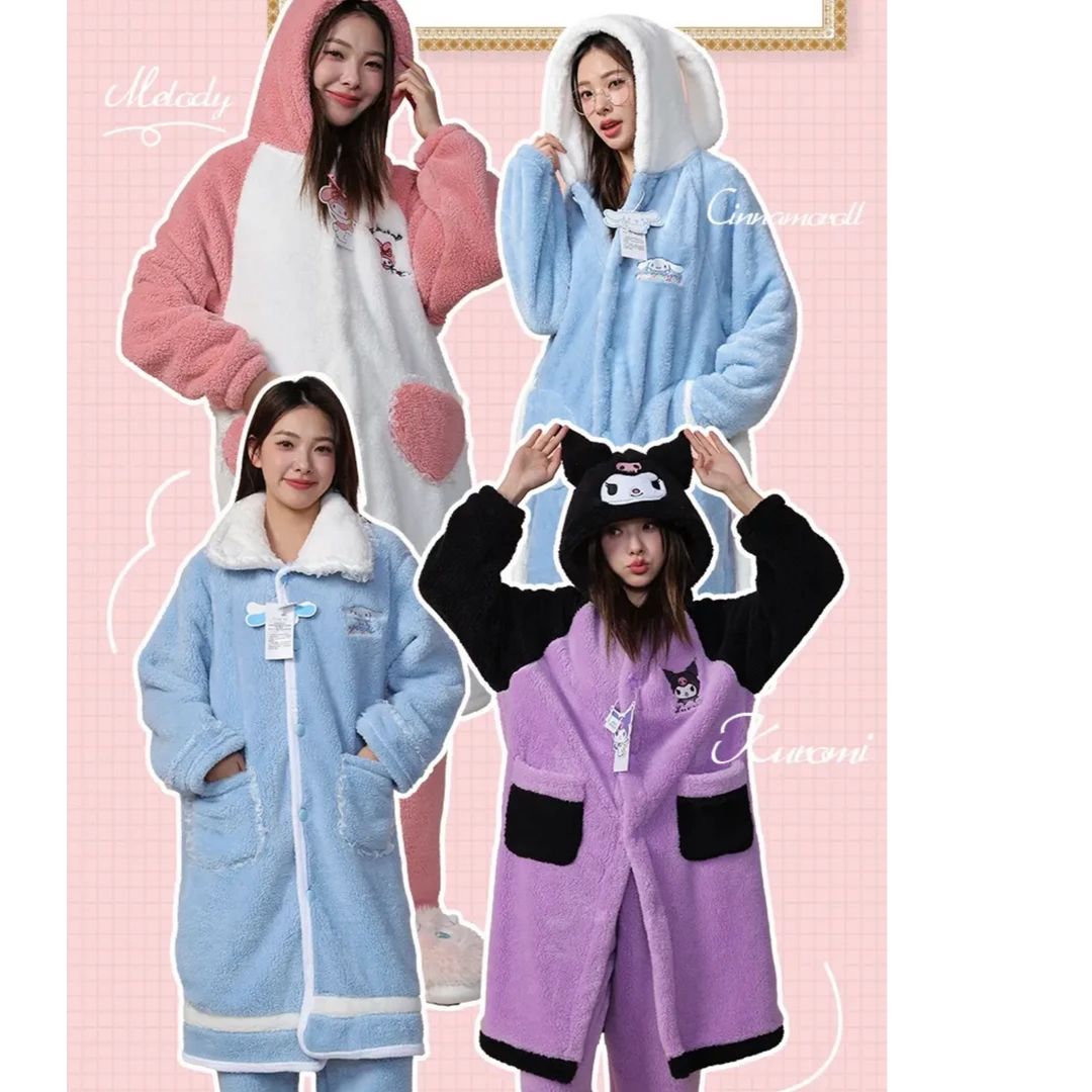 A长款棉浴袍睡衣家居服