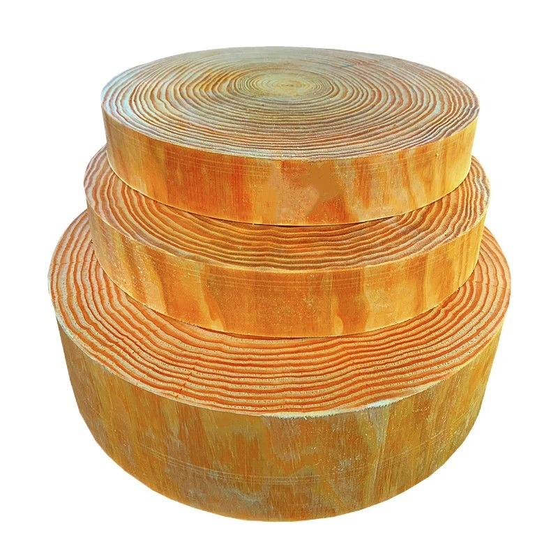 切菜板案板剁骨圆形实木菜墩家用菜板松木酒店加厚整木商用砧板