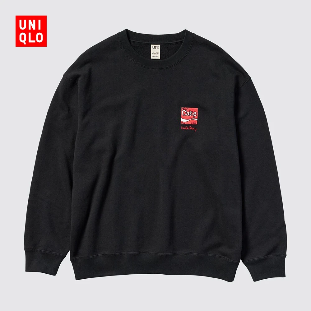优衣库男装女装UT Keith x coke卫衣长袖印花运动衫475737