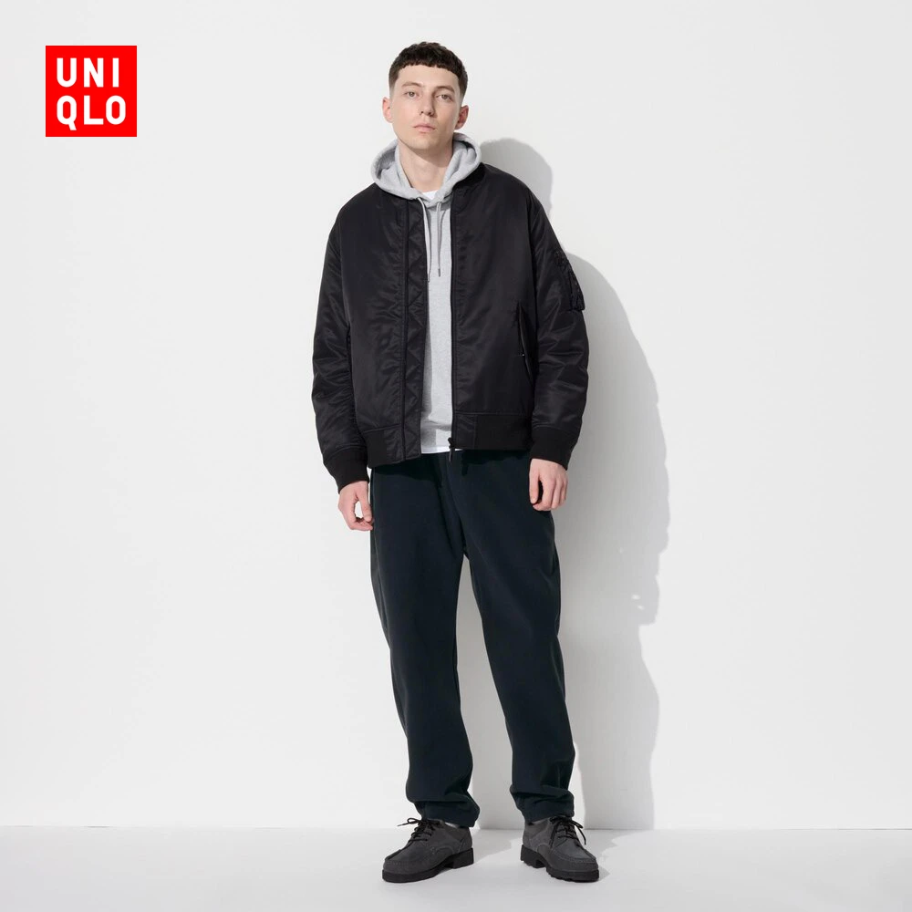 优衣库男装女装防风摇粒绒长裤休闲裤裤子保暖裤474141