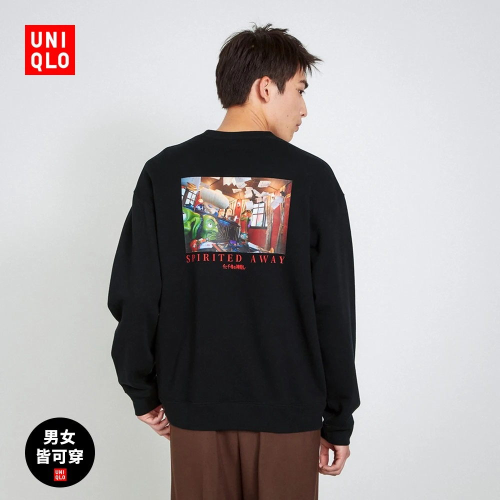 优衣库男女装情侣UT吉卜力印花长袖卫衣电影《千与千寻》475097