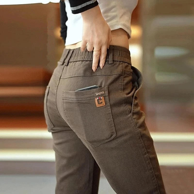 秋冬新款2025休闲裤男士直筒商务西裤弹力男士显瘦舒适男裤子百搭