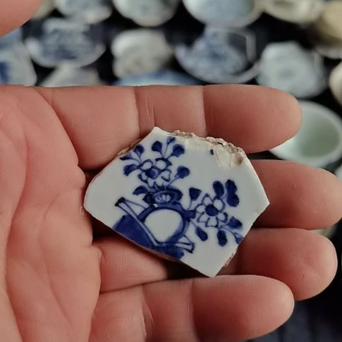 瓷片青花影青瓷片杯本11111