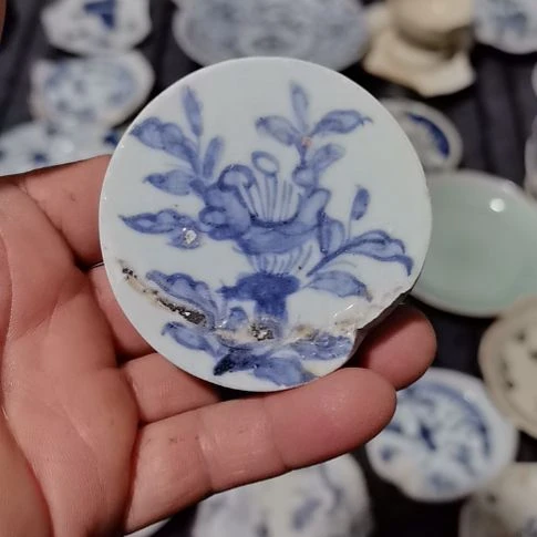 瓷片景德镇青花瓷片影青瓷片