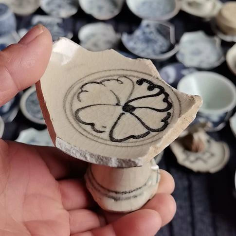 瓷片青花影青瓷片杯本11111