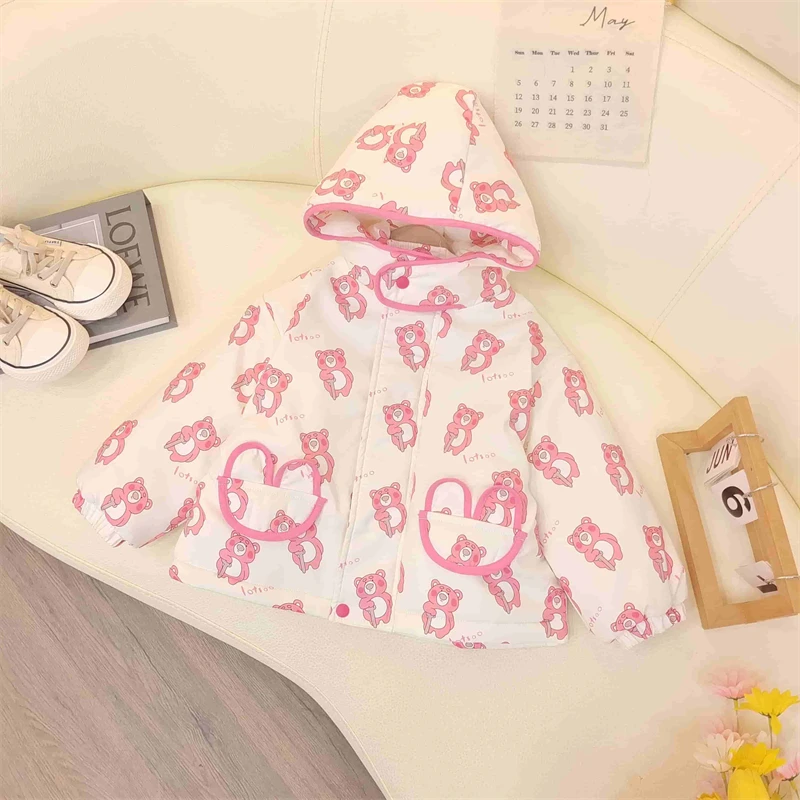 【乔治蓝乔】加厚草莓熊棉服421