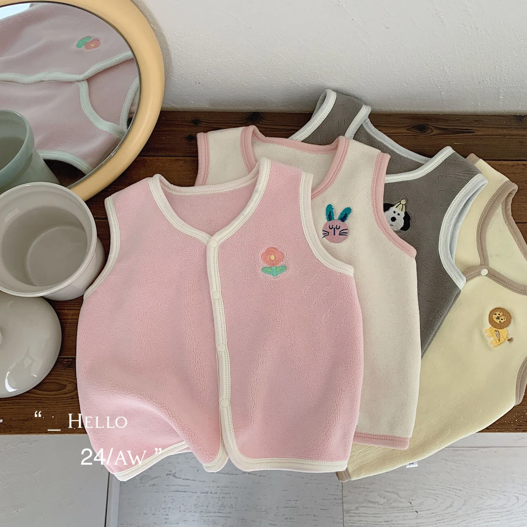 【乔治蓝乔】儿童撸猫绒保暖背心马甲宝宝马甲0182