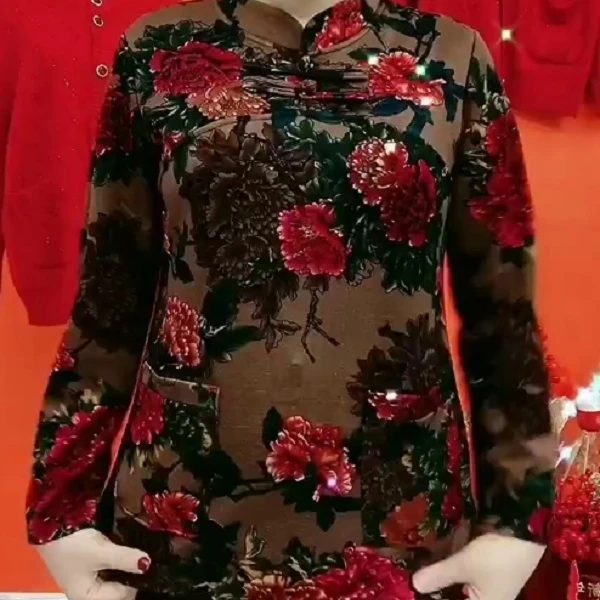 秋冬中老年妈妈装时尚百搭国风外套