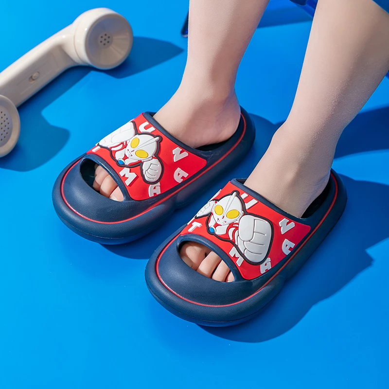 奥特曼男童儿童卡通凉拖鞋夏季新款家居拖鞋外穿5341软底浴室男孩