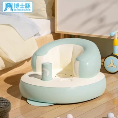 【特大号】博士豚婴儿学坐椅 幼儿成长学坐椅宝宝手动充气沙发