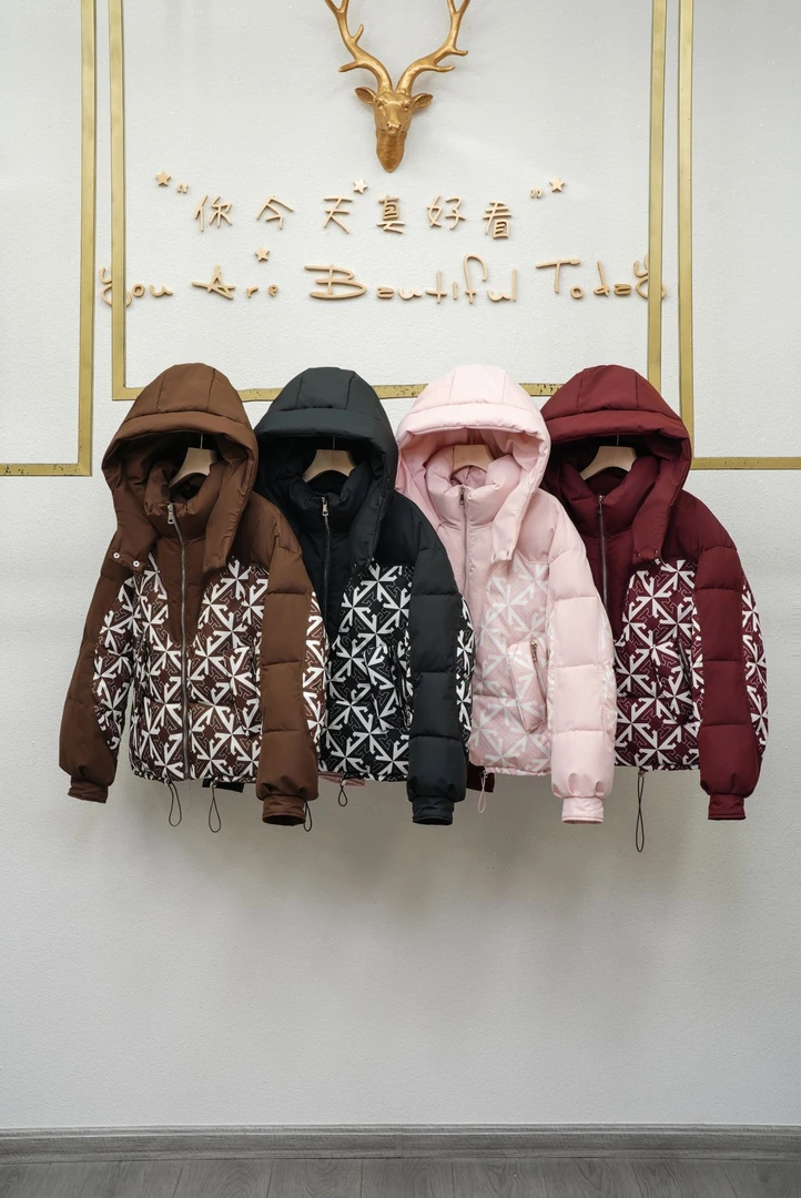 女士时尚百搭连帽棉服 805 -J