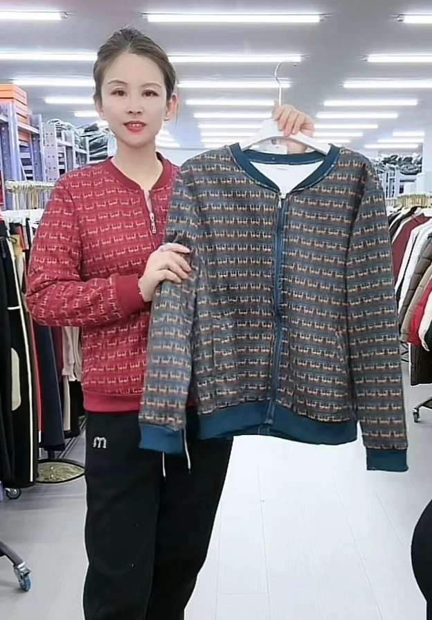 女士休闲加绒外套613-J