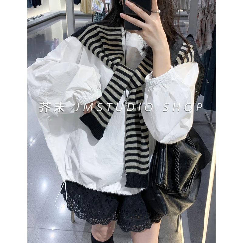 【浮浮款-只出不进】柔软条纹披肩