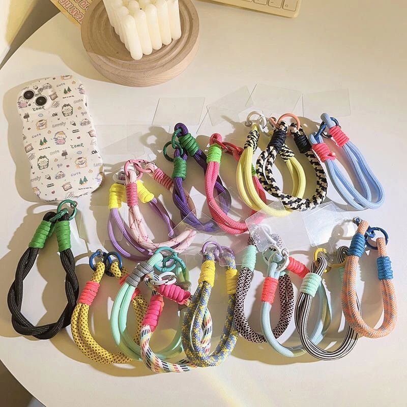 通用编织手机挂绳手腕绳防丢手机链手工创意防摔手机挂绳挂件挂饰