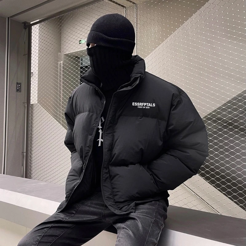 凌菲2024当季新款时尚流行冬季棉衣立领男士短款休闲情侣宽松潮流