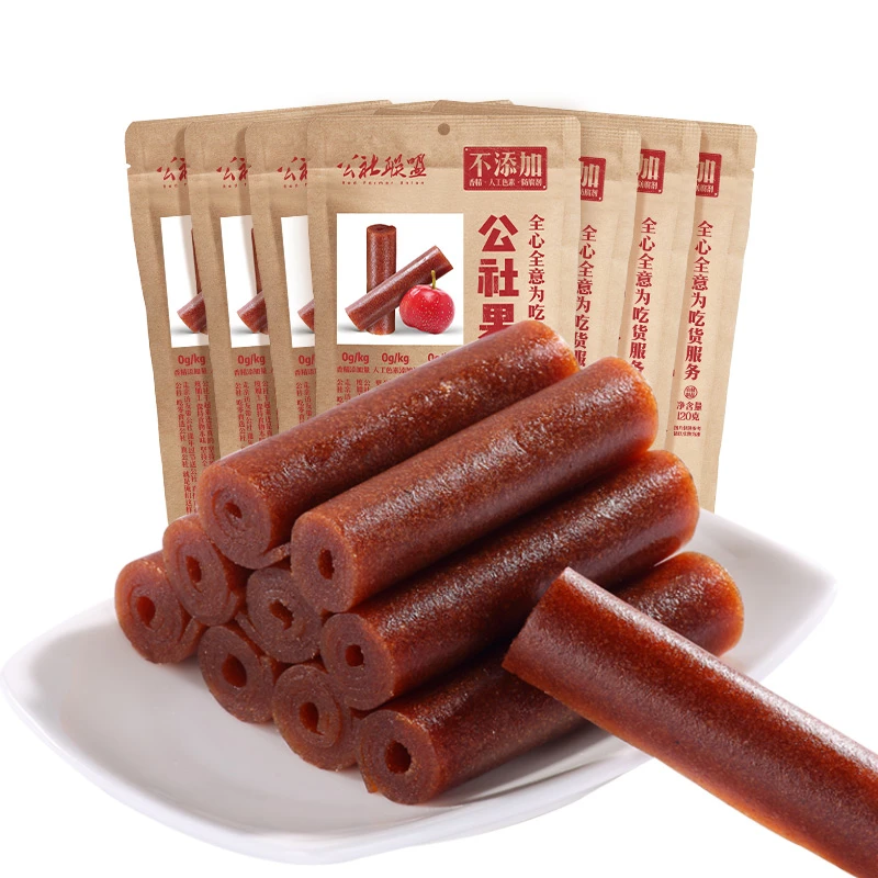 公社联盟果丹皮120g/袋解馋办公室零食吃货独立小包装新鲜食用