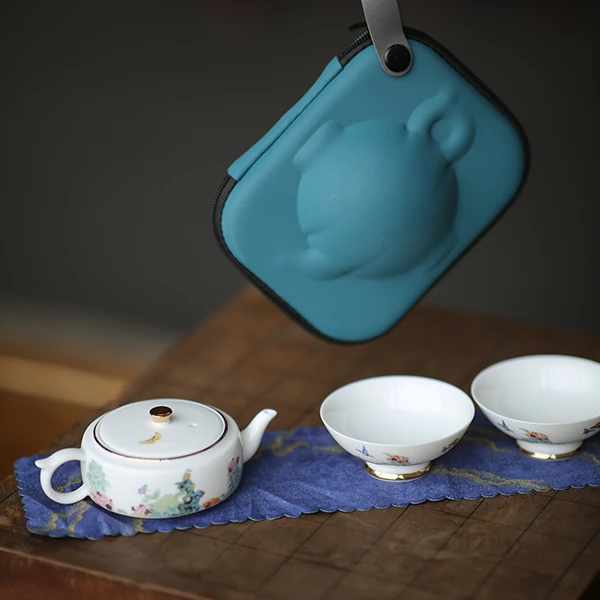 我想静静（壶1+品杯2+茶巾1+便携包1） 茶具 喝茶 茶杯
