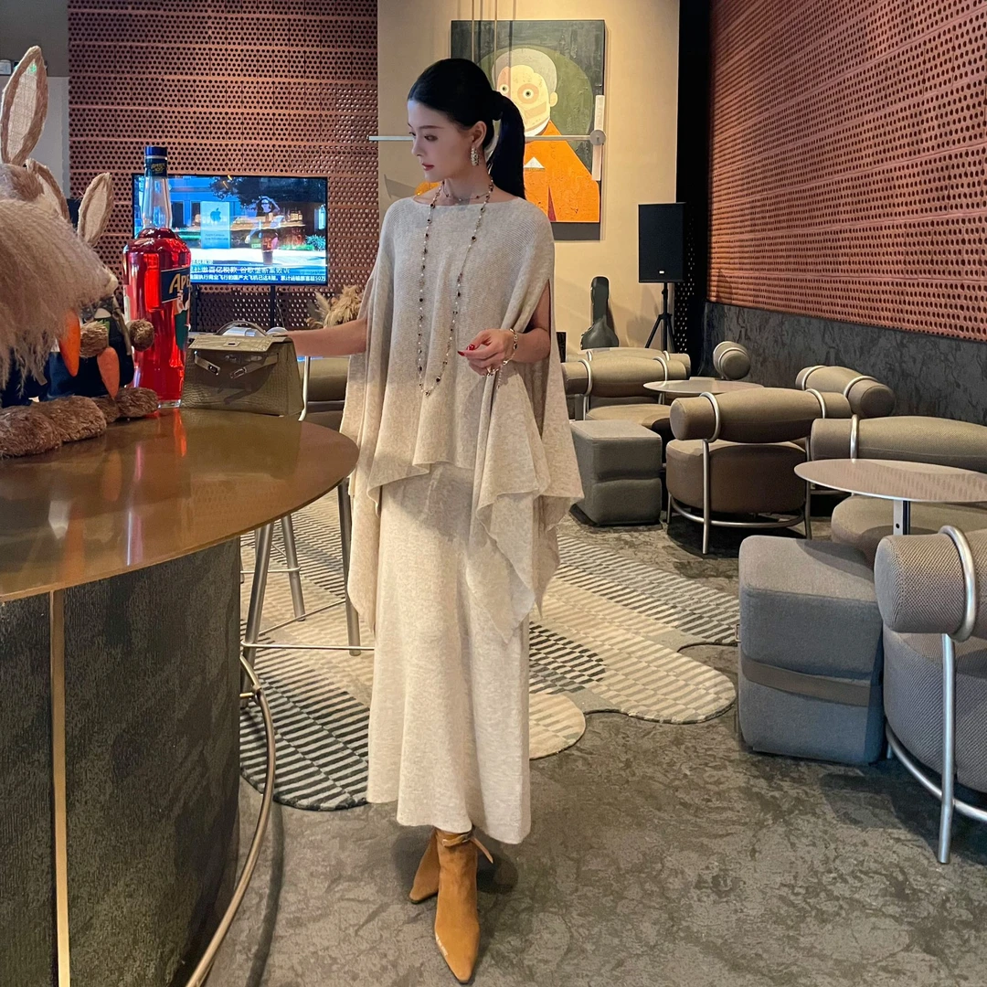郭甜心【禅意清冷感】初秋小众设计感时尚显瘦减龄百搭套装91005