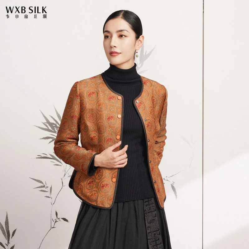 韦小宝香云纱春款外套桑蚕丝短外套女2311114331