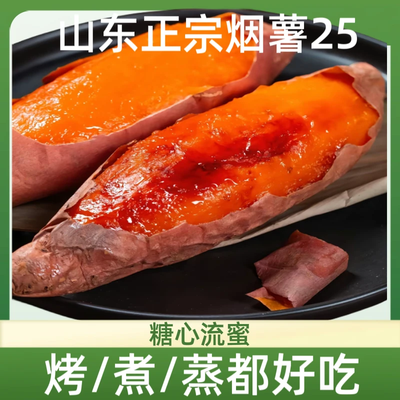 烟薯25新鲜红薯美味香甜地瓜原产地发货沙土地种植烤红薯烤制食用