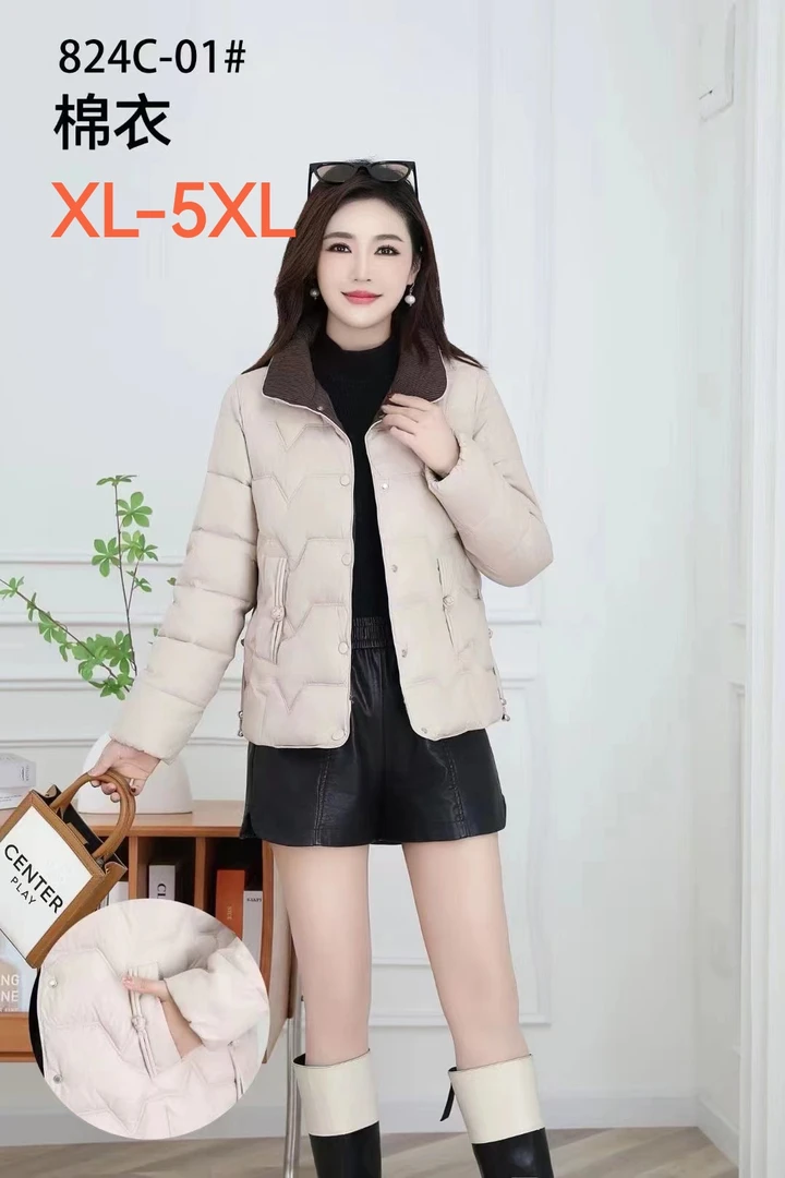 百花果2024冬季新款加厚保暖棉衣外套气质轻薄时尚显瘦遮肉外套