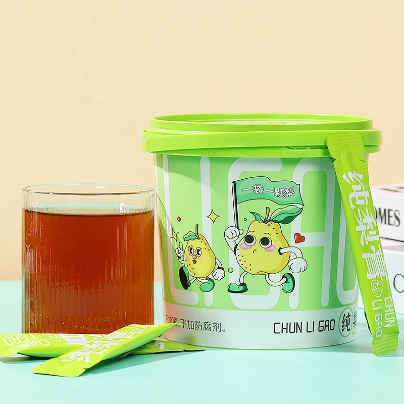 纯梨膏桶装梨膏秋梨膏正品儿童喝水清润便携装营养果汁冲饮天然