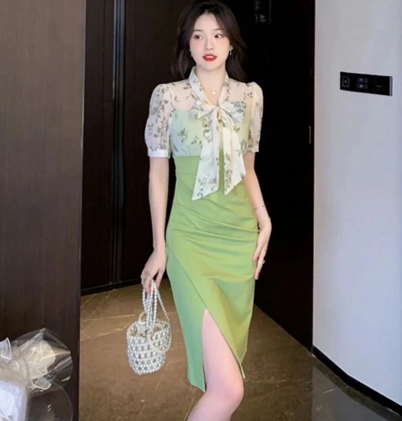 14989连衣裙裙子大码显瘦气质洋气时尚减龄宽松连衣裙T恤随机发