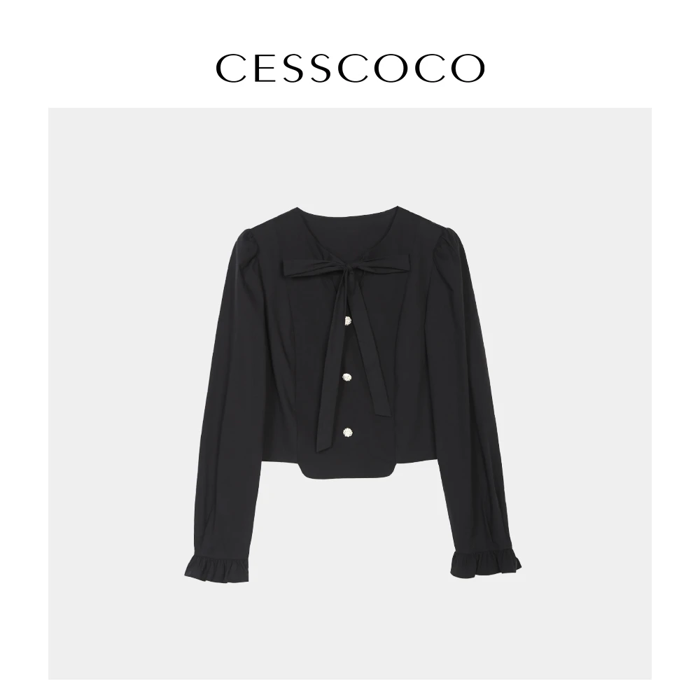 【小铃铛】【专柜同款】宫廷感钻扣衬衫 S123312011